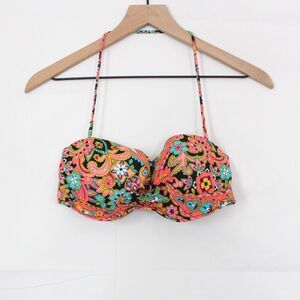 Victorias Secret Mix and Match Colorful Paisley Bandeau Bikini Top 36D